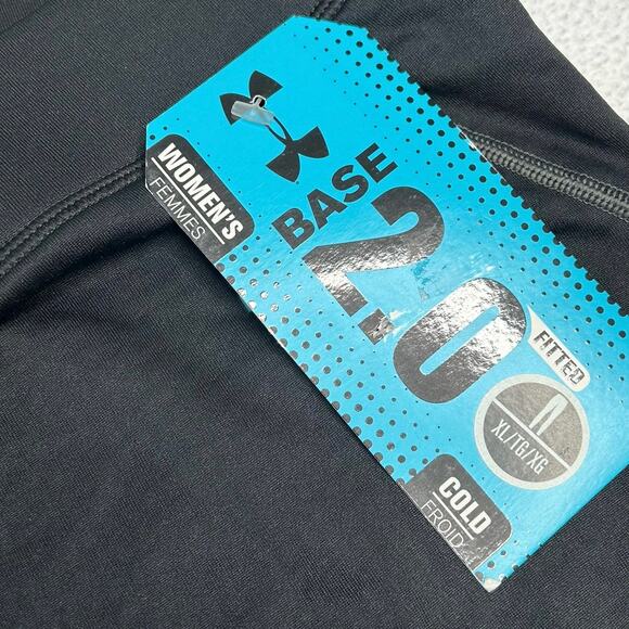 Under Armour Women's Size XL NWT Base 2.0 Base Layer Thermal Leggings Black - Picture 7 of 8